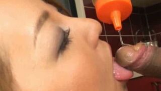 Runa Mikami Loves Honey-Coated Cock Satisfaction
