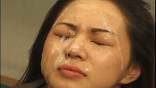 Asian SchoolGirls 18+ Pleasure Multiple Men in Wild Bukkake Scene