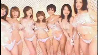 Asian Amateur AV Idols Get Gang Banged Hard