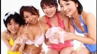Akina Hara, Ari, Arisu Suzuki, and Shizuki Tokitoh Play Together Seductively