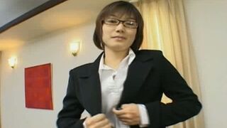 Horny Secretary Ruri Anno Seduces with Hot Asian Blowjob Action