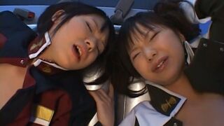Hot Asian Ladies Airi and Meiri Cosplay Seductively Together