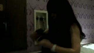 Japanese Babe Strips Seductively from Her Black Dress
