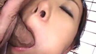 Smoking Hot Japanese Lady Sucks His Huge Phallus Passionately