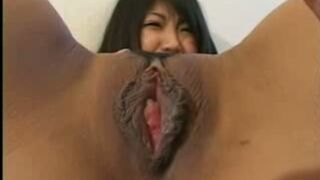 Japanese Beauty Sucks Huge Cock Straight and Flexibly