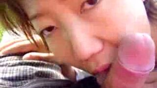 Hot Voluptuous Japanese Babe Gives Mind-Blowing Blowjob