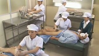 Workers Practice Handjobs to Master Making Men Cum Fast