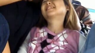 Wild Asian Sex Session in the Back of a Van