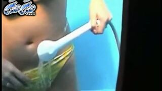 Cute Teen 18+ in Bikini Takes Steamy Shower