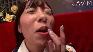 Japanese Teen 18+ Craves Her Boyfriend 18+’s Face-Filling Orgasm