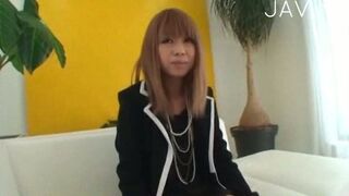 Busty Japanese Teen 18+ with Black Hair Satisfies His Snake