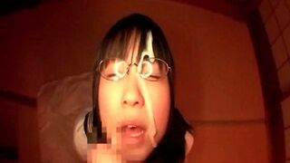 Sassy Teen 18+ Babe Delivers Kinky Blowjob Fun on Her Knees