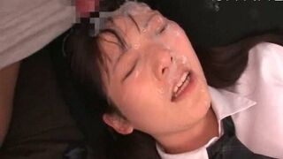 Creamy Facial After Tenacious Pussy Slammer