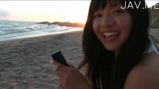 Beach Bliss with Sweet Japanese Darling