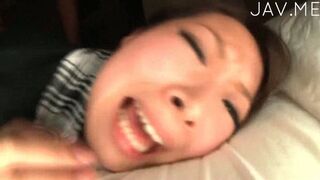 Japan Beauty Rides Cock Roughly in Sleazy POV Show