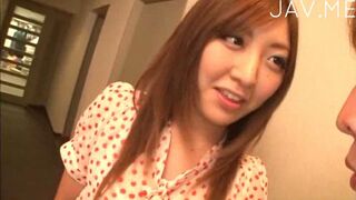 Naughty Japanese Babe Captivates with Intense Pecker Sucking Session