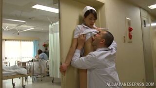 Slim Nurse Enjoys Horny Doc Fucking Her Cunt Hard