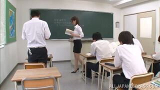 Gorgeous Japanese Teacher Hungry for Hardcore Pleasure