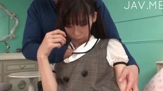 Japanese Sweetheart Gets Wild Beaver Licking from Stud
