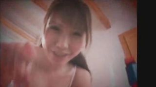 Naughty Asian Chick Serves Up Massive Boobs in the Kitchen