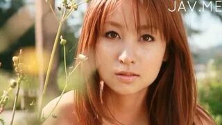 Hot Japanese Babe in Lingerie Teases Outdoors for Arousing Delights