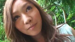 Charming Japanese Beauty Sucks Explosive Lovestick Passionately