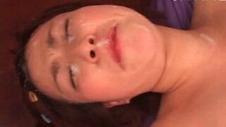 Japanese Babe Cloud Nine After Loads of Jizz