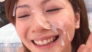 Japanese Babe Craves Facial Cumshot After Seductive Blowjob
