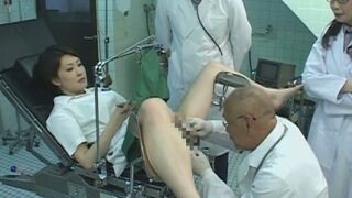 Japanese Milf Nurse Satisfies Hungry Doctors in steamy Clinic Scene