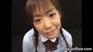 Sweet Asian Beauty Swallows Cum in Steamy Sex Scene