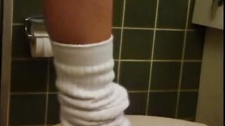 Hard Finger Action on Hairy Pussy