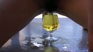 Noa Tsukishima Teases Pussy Through Glass on Balcony Video 3