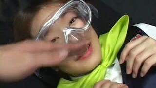 Alluring Masked Chick Takes Warm Cum Load