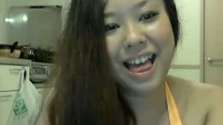 Fascinating Asian Teen 18+ Fuko Love Shakes Her Huge Tits in Webcam Show