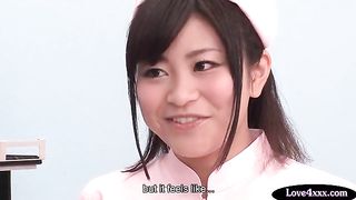 Asian Nurse Gets Dildoed for Steamy Medical Pleasure