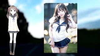 Beautiful Girl 18+ in Sailor Suit Craves Intense AI Porn Sex