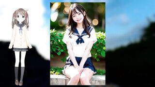 Beautiful Girl 18+ in Sailor Suit Craves Intense AI Porn Sex