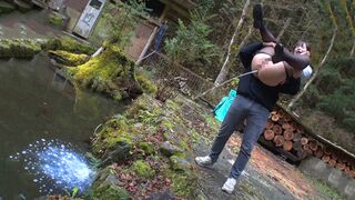 Japanese Whore Gets Unforgettable Outdoor Humiliation with Painful Enema