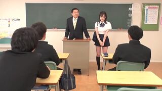 Babe Remu Suzumori Gets Fucked and Double Penetrated on Table
