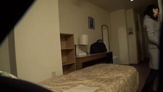 Japanese Woman Caught Masturbating on in Hotel Room