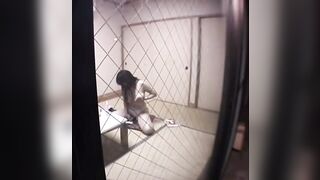 Peeping Tom Catches Japanese Woman Pleasuring Herself on