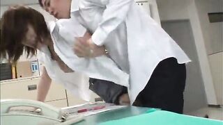 Masked Man Roughly Seduces Office Lady in Nippon Scene