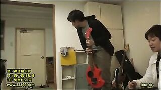 Oriental MILF Gets Naughty with Son's Friends, But Rude Guys Hush Her