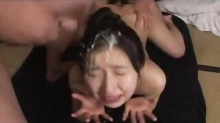 Japanese MILF Engages in Orgy with Horny Guys