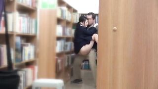 Secret Library Sexcapades with Sexy Asian SchoolGirls 18+