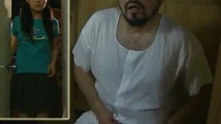 Teen 18+ JAV Star Catches Stepdad Masturbating in Bathroom'action