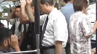 Naughty JAV Seduces on Public Transport