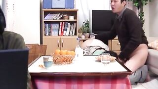 Son's Best Friend Bangs horny Asian MILF While He Games Online