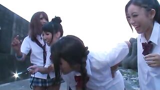 Japanese SchoolGirls 18+' steamy adventures with strangers starring Ayu, Ayaka, Nana & Akane.