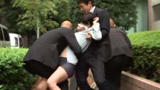 HakuSaki Aoi Takes on Debt Collectors in Wild Japanese Sex Scene